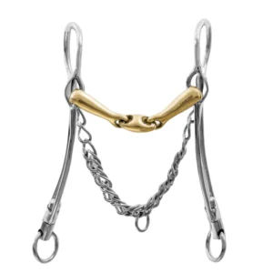 Top Reiter - 3-teiliges Stangengebiss m. lange Stangen